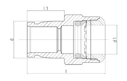 iFIT Module de transition Laiton Avec embout sudoFIT d 16 - 20 mm