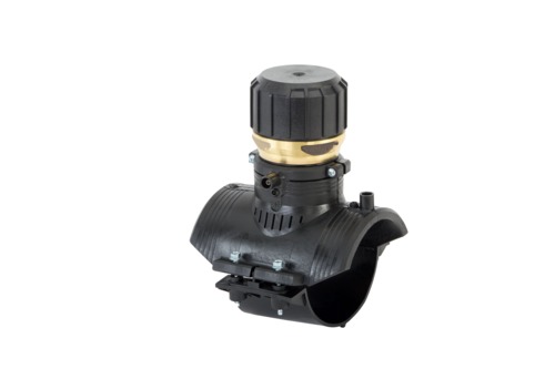ELGEF Plus Colliers de prise électrosoudables pour ballon obturateur (kit) PE100 d63-400mm / SDR11 / Passage maximum 56.5 mm d 63 mm, Rp 2 1/2 inch
