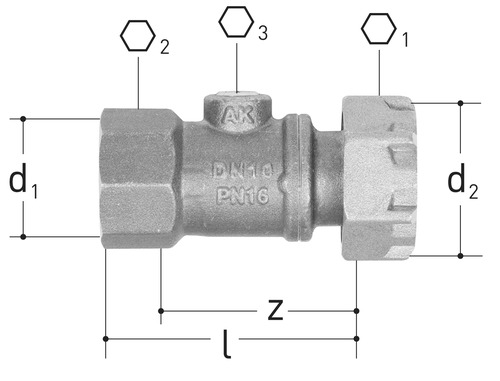 JRG Manchon union laiton sans plomb GN 1/2 inch, DN 15 mm