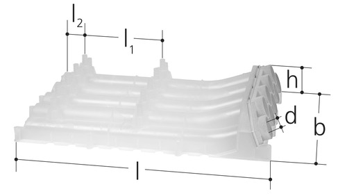Coffret de coffrage, à départs multiples Plastique d 12 x 16 x 20 mm