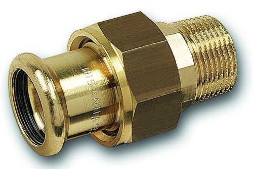 PRESS-FIT eau Manchon union bronze au silicium d 15 mm, R 1/2 inch