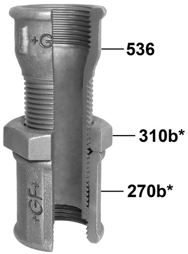 537 Manchon longue-vis, complète EN -