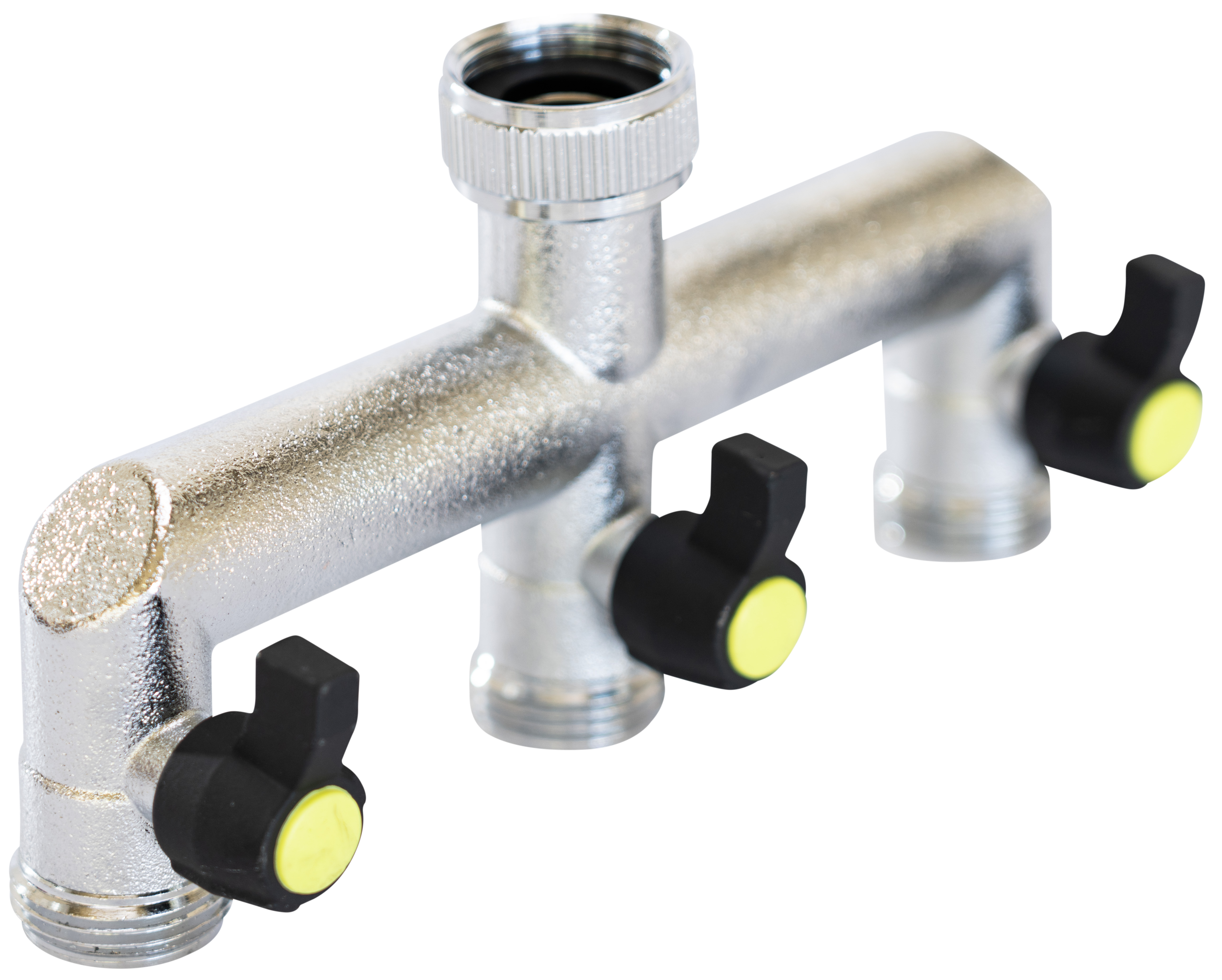 Tegufix Robinet à trois voies avec vannes à bille, 3/4"
