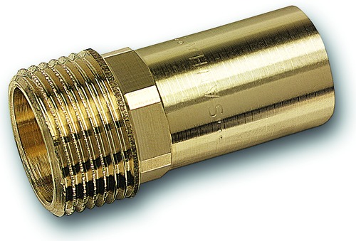 PRESS-FIT Wasser Übergangsnippel Siliziumbronze d 12 mm, R 1/2 inch