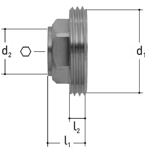 JRGUSIT NG Bouchon bronze DN 25 mm