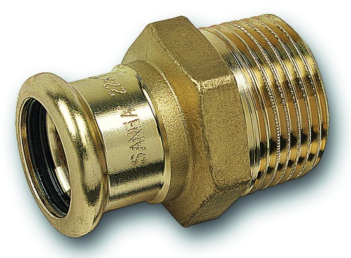 PRESS-FIT eau Pièce intermédiaire bronze au silicium d 12 mm