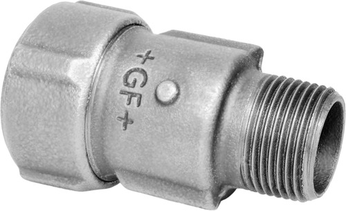 PRIMOFIT Pièce de transition avec filetage mâle (Eau potable), galvanisée, pour les tubes en PE série 5, 1/2" - 20mm