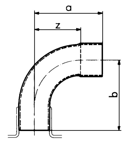 Série 7000 Raccords à braser Coude 90° cuivre d 42 mm