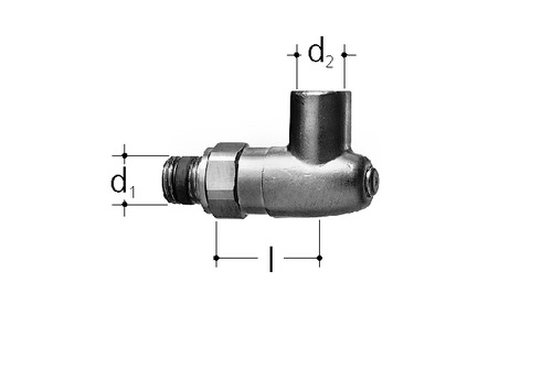 JRG Robinet pour manomètre laiton GN 1/8 inch, DN 6 mm