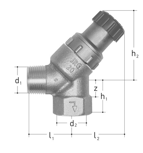 JRGARANT Soupape de sûreté, Bronze GN 1/2 inch, DN 15 mm