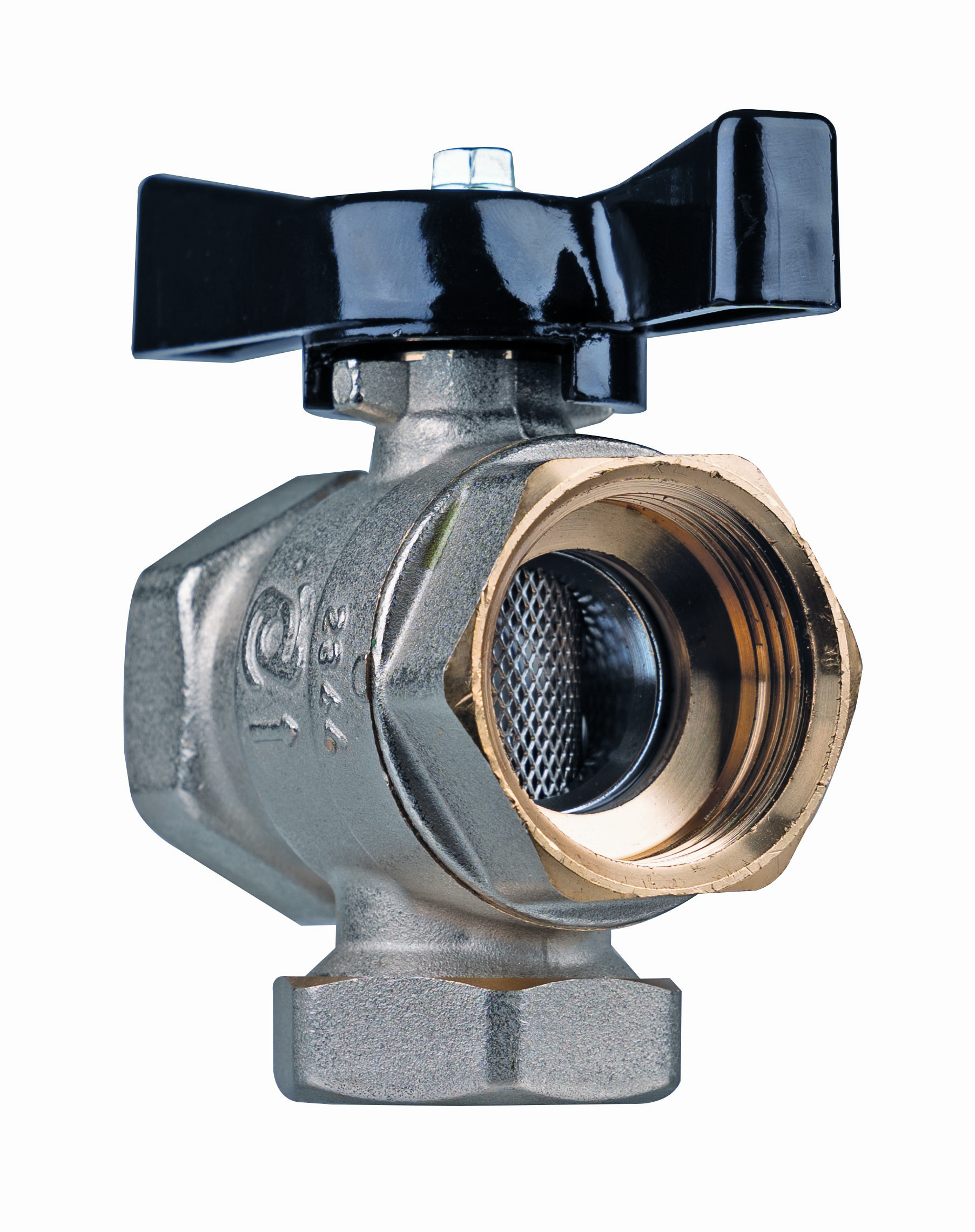 Vanne à bille avec filtre intégré