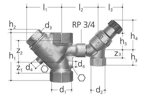 JRG Groupe de sécurité, Bronze GN 3/4 inch, DN 20 mm