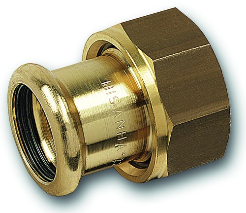 PRESS-FIT eau Pièce folle avec écrou bronze au silicium d 12 mm