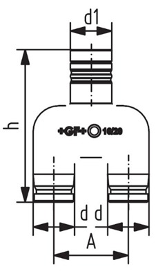 iFIT Module en Y PPSU Avec sortie tube d 16 - 20 mm