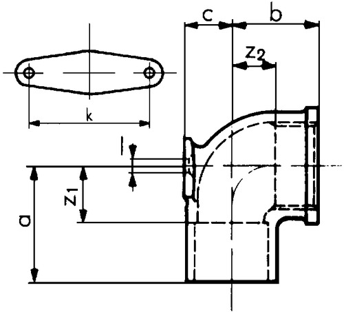 Serie 7000 Lötfittings Winkel Rotguss d 15 mm, Rp 1/2 inch