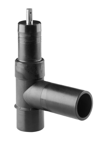 ELGEF Plus Té de perçage avec robinet PE 100 d63mm / SDR11 d 63 mm