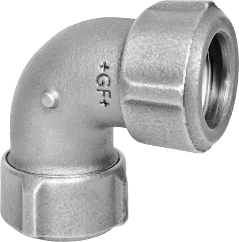 PRIMOFIT Coude 90° égale (Eau potable), galvanisée, pour les tubes en acier, 3/8"