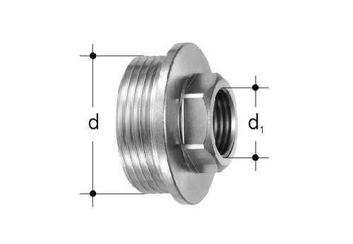 JRGUSIT Mamelon réduit laiton GN 2 1/2 inch