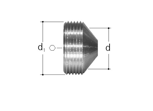 JRG Sanipex Bouchon Bronze Pour raccord de serrage à rebord d 25 mm