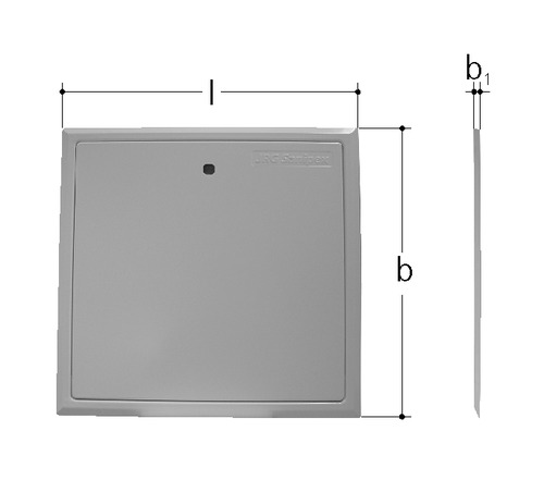 Cadre de revision acier Avec porte b 526 mm