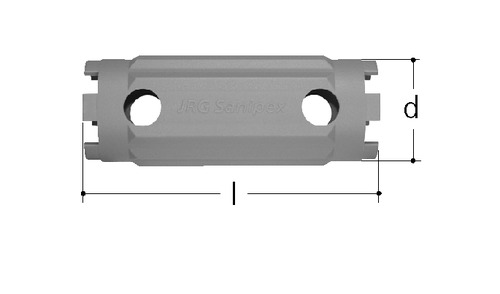 Clé de montage de boîte, Plastique d 36 mm