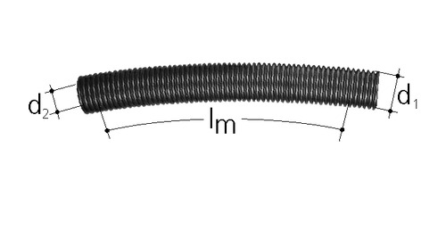 Gaine de protection en PE d 12 mm
