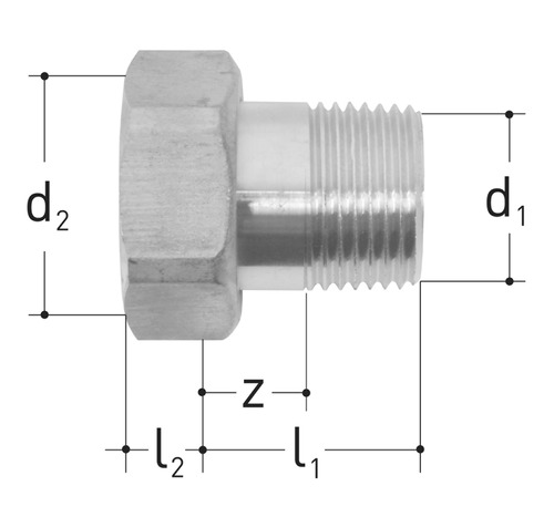 JRG Raccord Laiton GN 1/2 inch, DN 15 mm