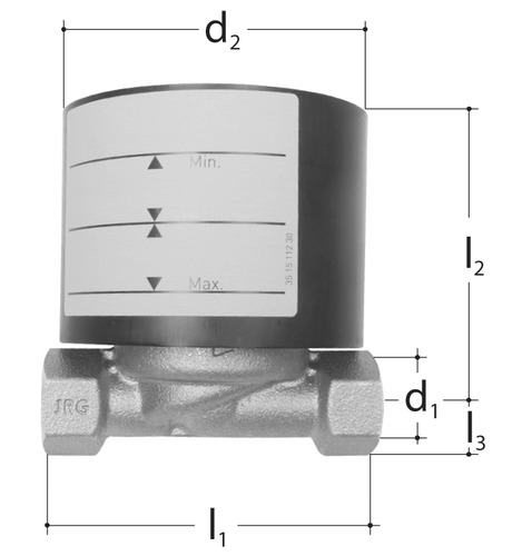 Corps de base pour compteur d'eau à encastrer, laiton GN 3/4 inch