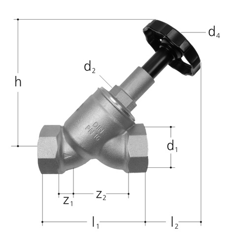 JRG LegioStop Robinet oblique, Bronze GN 3 inch
