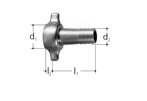 JRG Raccord pour tuyau caoutchouc d 13 mm