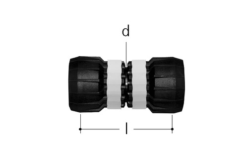 JRG Sanipex MT Raccord double PPSU d 50 mm
