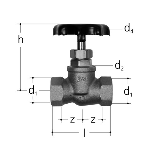 JRG Robinet à pointeau bronze Pour réglages fins Pouces 1 inch