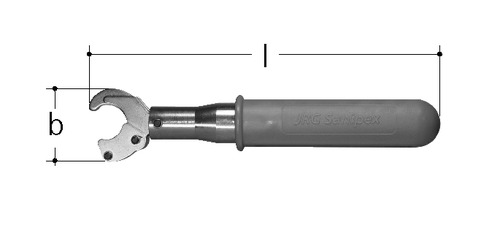 JRG Sanipex Clé dynamométrique à cliquet Acier d 16 mm