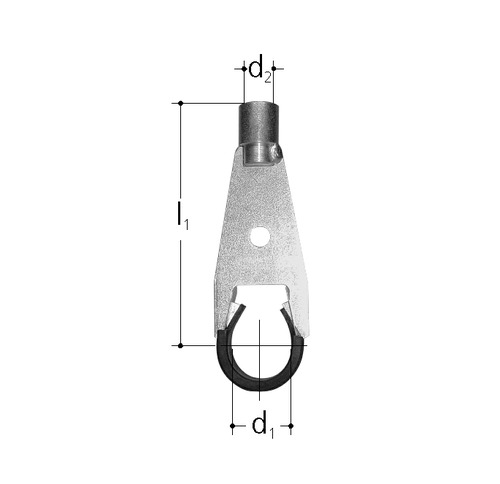 Support acier pour distributeur d1 27 mm