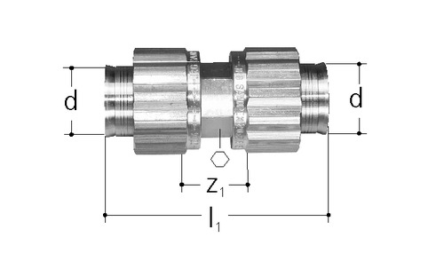 JRG Sanipex Manchon Bronze d 25 mm