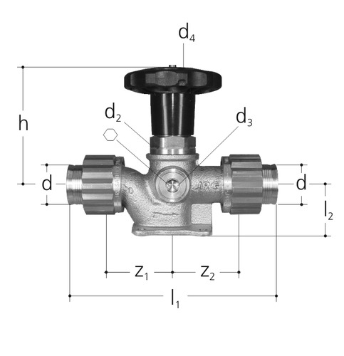 JRG Sanipex LegioStop Robinet d'arrêt bronze d 16 mm