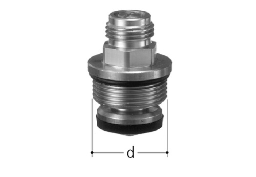 JRG Robinet d’arrêt à encastrer laiton Chapeau (jusqu'à 1969) d 20x19  mm, GN 20x19 mm