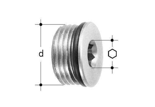 JRG Bouchon de fermeture bronze GN 1/4 inch