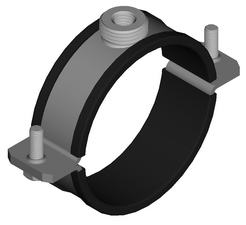 11.18 Collier PE INOX V4A sans manchon 2 vis avec isolation