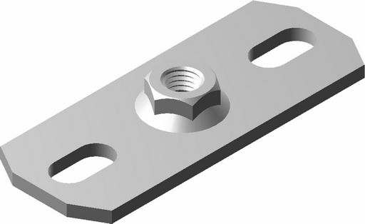 11.5 Plaque de base écrou soudé INOX V4A