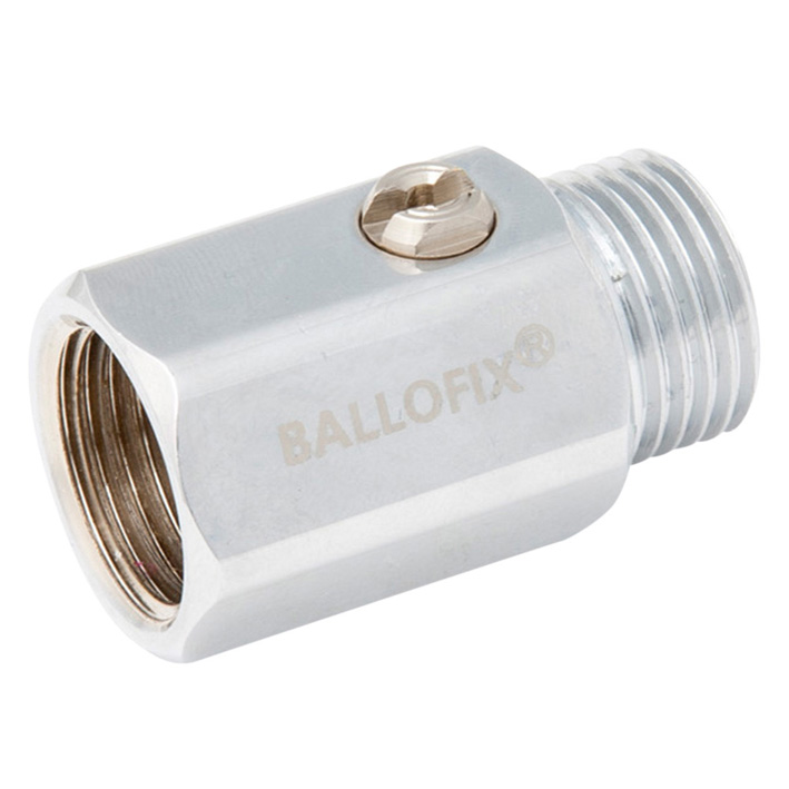 BALLOFIX® Vanne à bille chromé, sans poignée, femelle/mâle