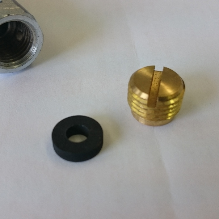 Vis de rechange laiton pour bouchon 80209 incl. joint de rechange