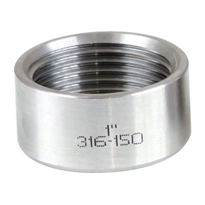 Manchon court fileté acier inoxydable 316