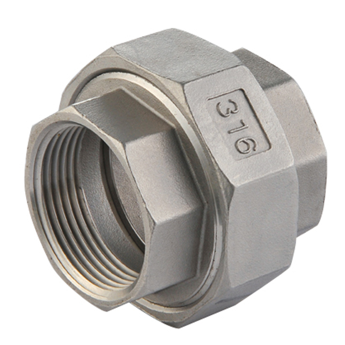 Manchon union à joint plat femelle/femelle acier inoxydable 316