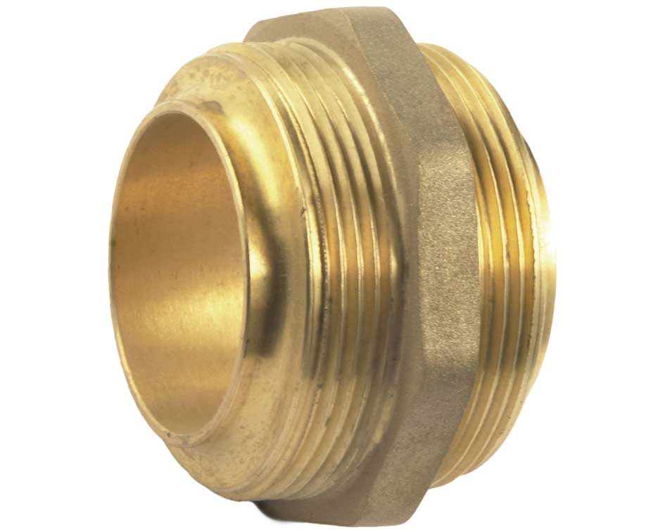 144 isiflo Mamelon double mâle en laiton