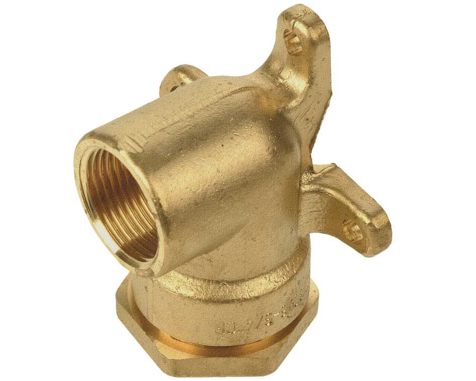 150 isiflo Raccord coudé avec fixation murale en laiton