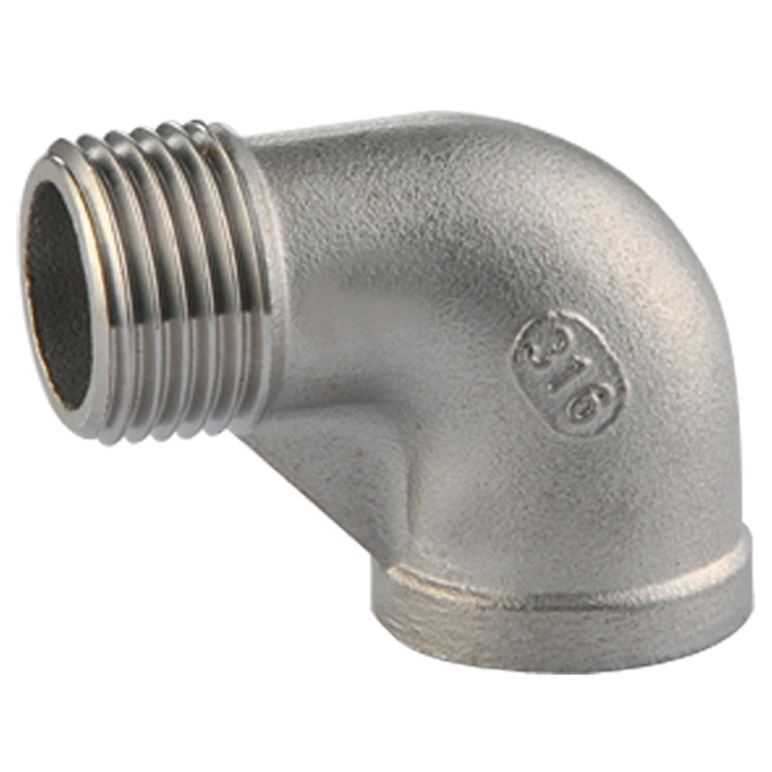 Coude 90° femelle/mâle acier inoxydable 316