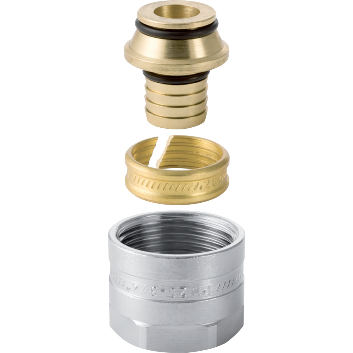 Raccord union de raccordement Geberit Mepla, pour eurocône: d20mm G3/4" Nickelé