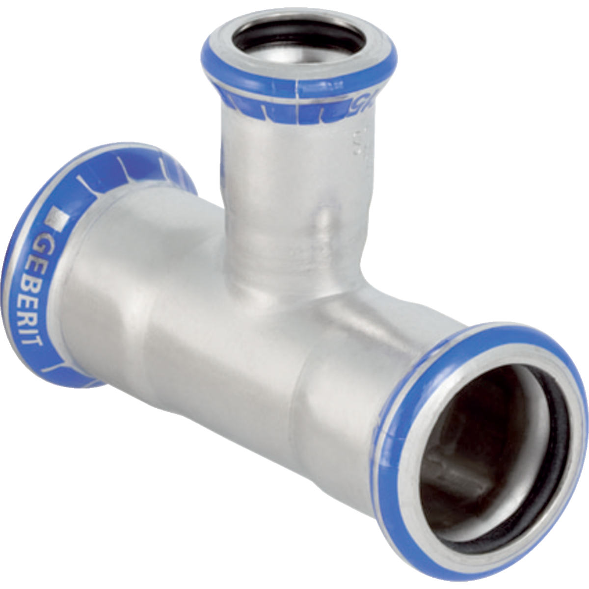 Té réduit Geberit Mapress acier inoxydable (sans silicone): d42mm d1=15mm d2=42mm
Traits:
- Joint d'étanchéité en CIIR noir
- Indicateur de sertissage
- Non serti non étanche
Usage:
- Pour gaz industriels (p. ex. acétylène, gaz de protection en soudage)
- Pour air comprimé (classe de pureté d'huile 0–3)
- Pour eau traitée
- Pour vapeur saturée ≤ 120 °C
- Pour dépression
- Pour eaux grises et noires avec valeur de pH > 6.0
- Pour gaz inertes (p. ex. azote)
- Pour lʼeau de refroidissement et de chauffage sans antigel
- Pour substances chimiques et fluides techniques
- Pour eau d'extinction d'incendie (mouillé)
- Pour eau d'extinction d'incendie (mouillé/sec, sec)
- Pour eau non potable et de processus
- Pour eau potable froide et chaude
- Pour eau de chauffage urbain ≤ 120 °C
- Pour sprinkler (mouillé)
- Pour lʼeau de refroidissement et de chauffage avec antigel