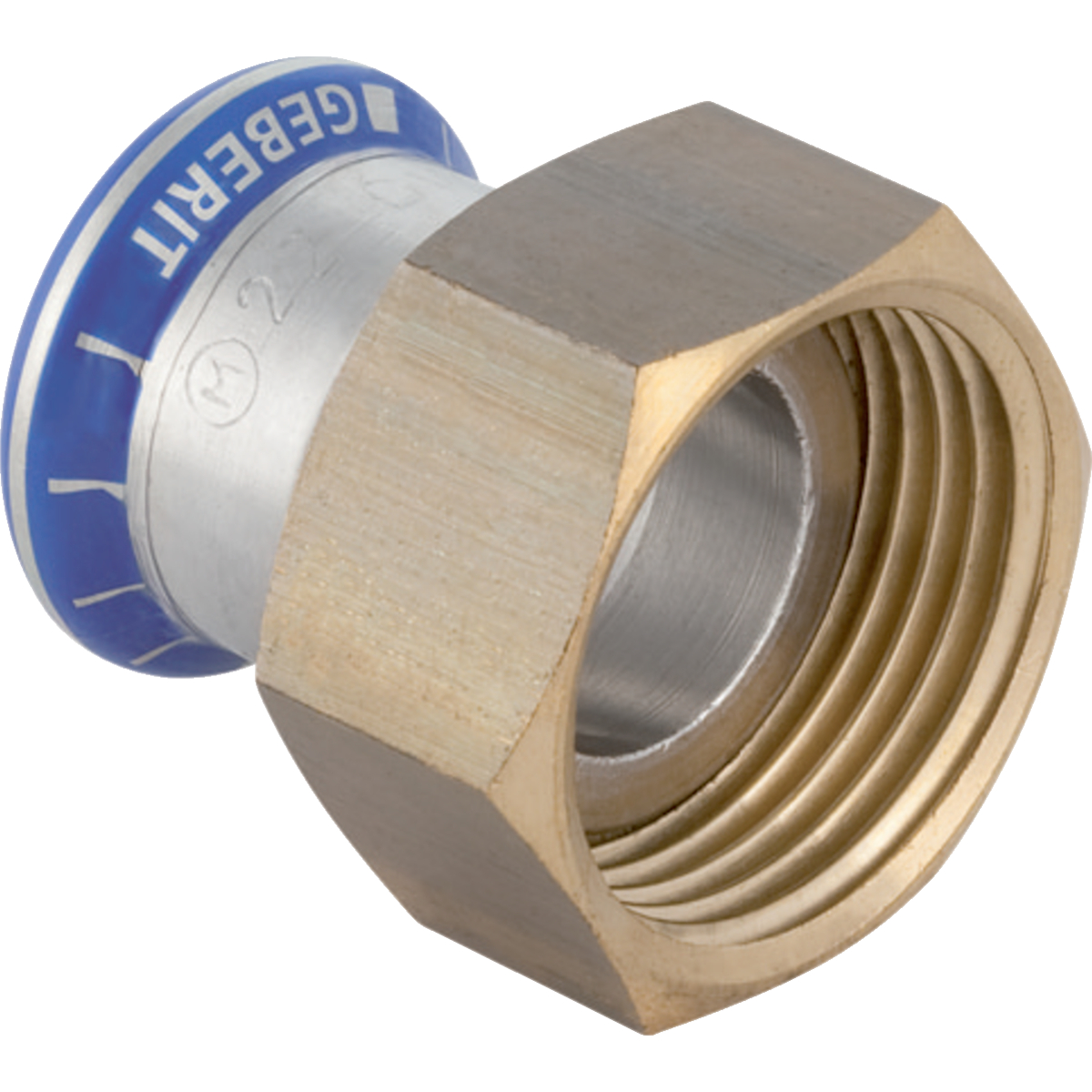 Raccord Geberit Mapress acier inoxydable avec écrou de serrage (sans silicone): d15mm G1/2''
Traits:
- Non serti non étanche
- Joint d'étanchéité en CIIR noir
- Indicateur de sertissage
- Joint d'étanchéité plat en EPDM
- Écrou de serrage en laiton
Usage:
- Pour eau traitée
- Convient uniquement pour des filetages d'un diamètre intérieur ≤ di, voir le tableau
- Pour dépression
- Pour eaux grises et noires avec valeur de pH > 6.0
- Pour gaz inertes (p. ex. azote)
- Pour lʼeau de refroidissement et de chauffage sans antigel
- Pour substances chimiques et fluides techniques
- Pour eau d'extinction d'incendie (mouillé)
- Pour eau d'extinction d'incendie (mouillé/sec, sec)
- Pour eau non potable et de processus
- Pour vapeur saturée ≤ 120 °C
- Pour air comprimé (classe de pureté d'huile 0–3)
- Pour gaz industriels (p. ex. acétylène, gaz de protection en soudage)
- Pour eau potable froide et chaude
- Pour eau de chauffage urbain ≤ 120 °C
- Pour sprinkler (mouillé)
- Pour lʼeau de refroidissement et de chauffage avec antigel
